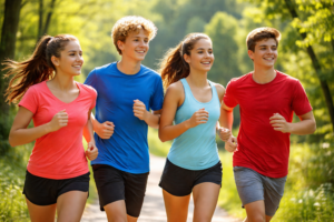 course à pied adolescent