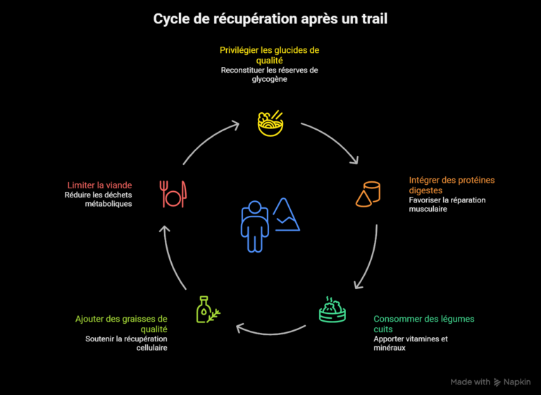 cycle de récupération après un trail